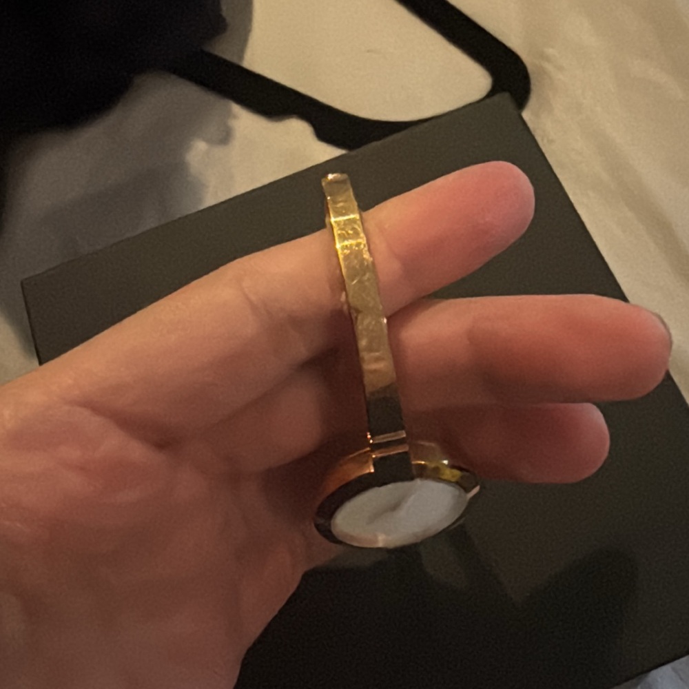 Movado Gold and White Women's Watch